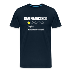 Review of San Francisco Men's Premium T-Shirt - deep navy