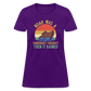 Noah Was a Conspiracy Theorist Then it Rained Funny Women's T-Shirt - purple