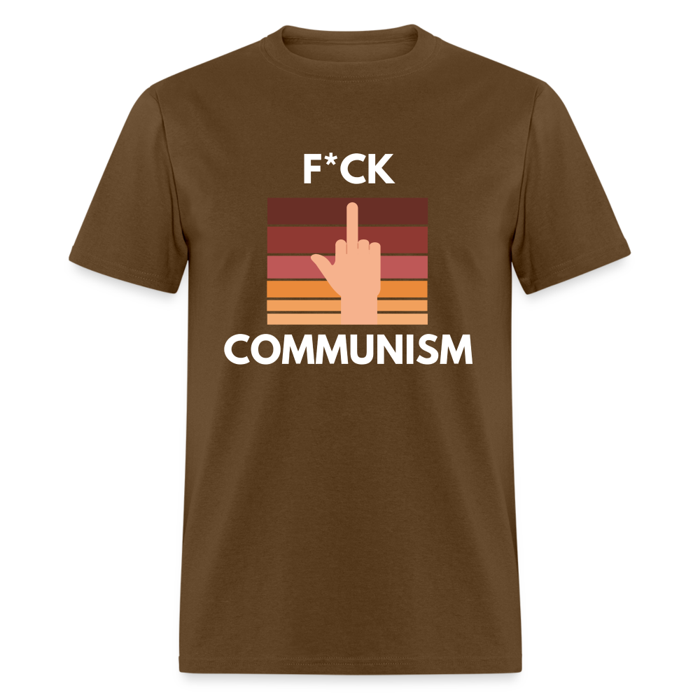 F*CK COMMUNISM Classic T-Shirt - brown