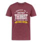 I Identify as a Conspiracy Theorist Men's Premium T-Shirt - heather burgundy