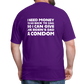 I Need Money To Go Back To 1941 Funny (BACK Print) Classic T-Shirt - purple