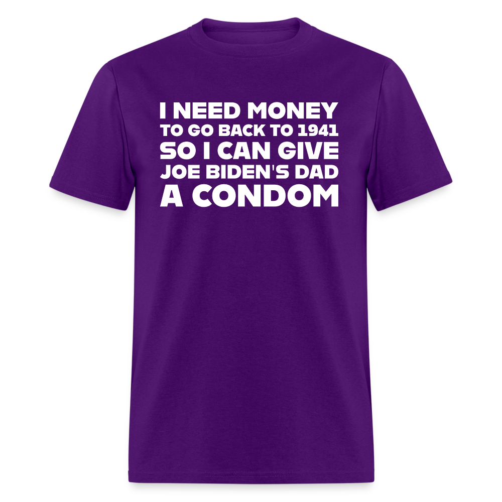 I Need Money To Go Back To 1941 Funny Classic T-Shirt - purple