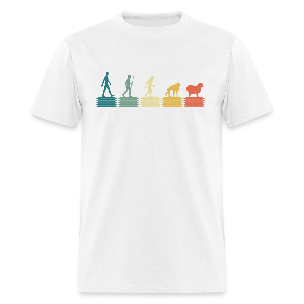 Evolution to Sheep V2 Unisex Classic T-Shirt - white