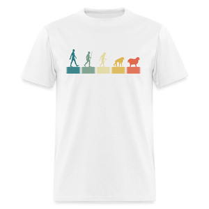 Evolution to Sheep V2 Unisex Classic T-Shirt - white