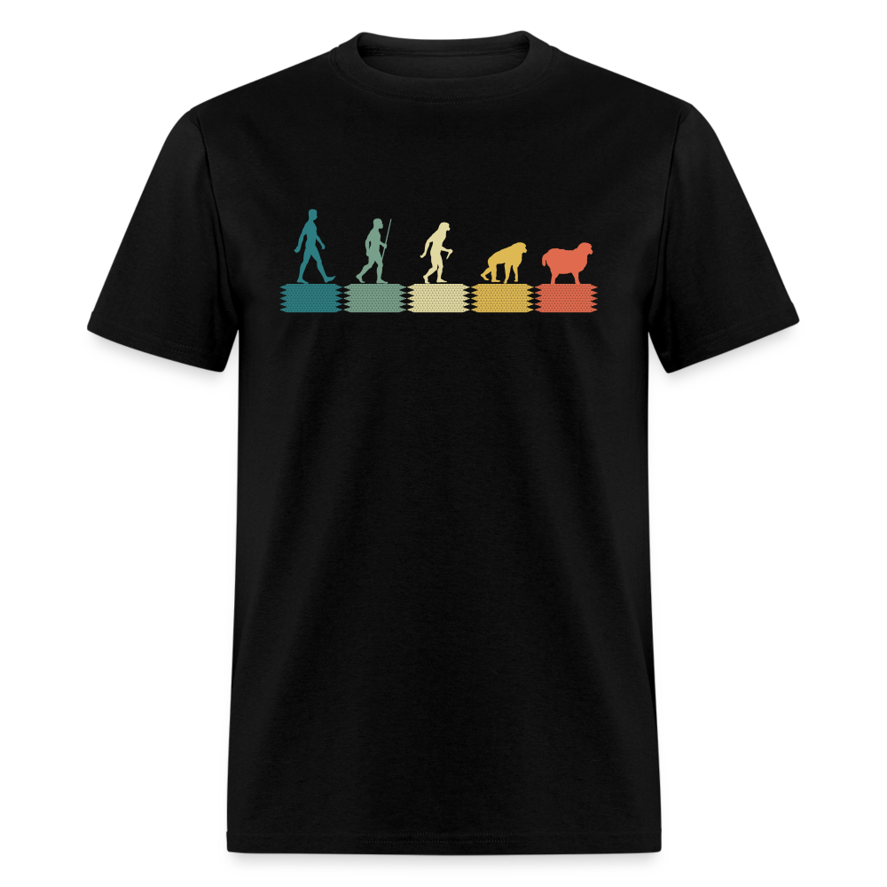 Evolution to Sheep V2 Unisex Classic T-Shirt - black