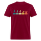 Evolution to Sheep V2 Unisex Classic T-Shirt - burgundy