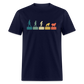 Evolution to Sheep V2 Unisex Classic T-Shirt - navy