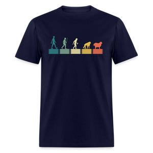 Evolution to Sheep V2 Unisex Classic T-Shirt - navy