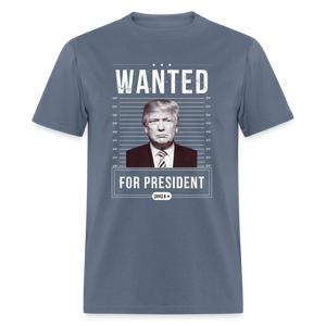 Wanted For President 2024 Unisex Classic T-Shirt - denim