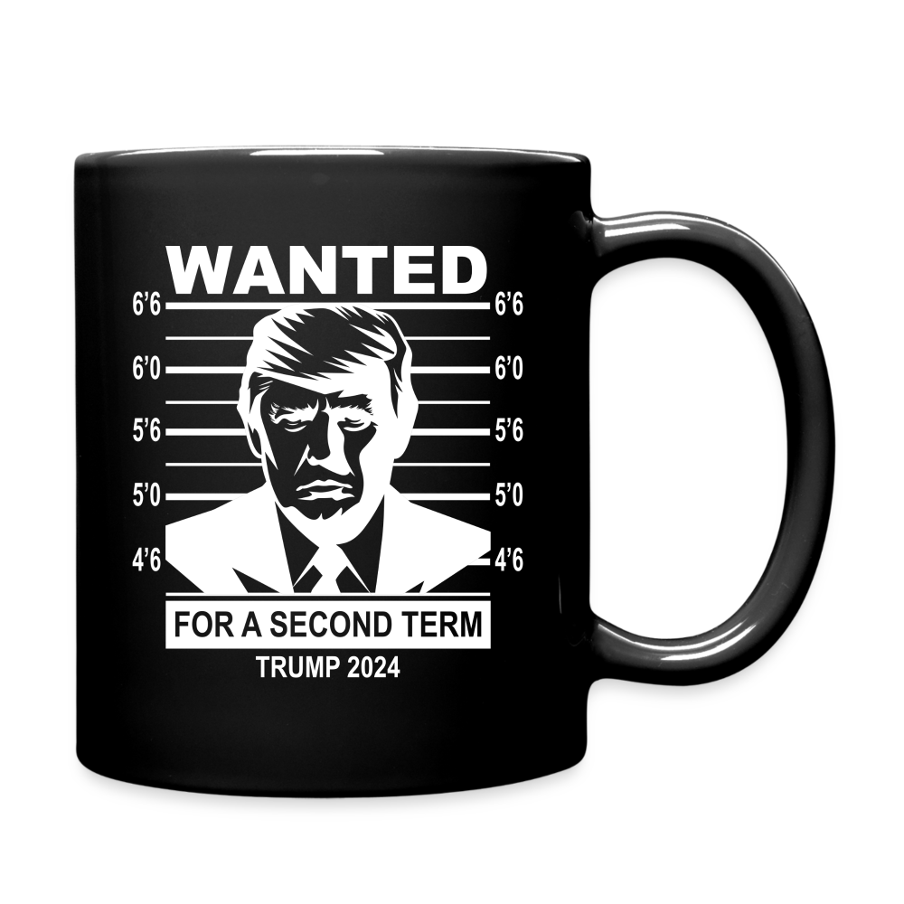 Wanted for second term Full Color Mug - black