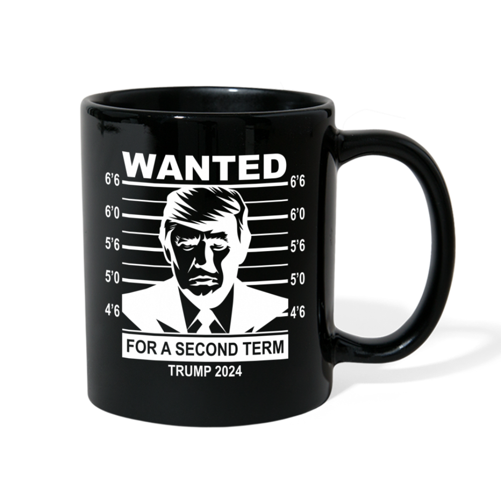 Wanted for second term Full Color Mug - black