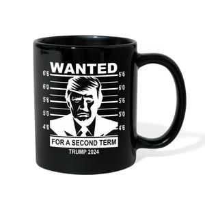 Wanted for second term Full Color Mug - black