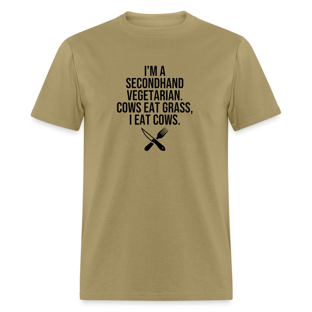 I'm a Second Hand Vegetarian Funny Classic T-Shirt - khaki