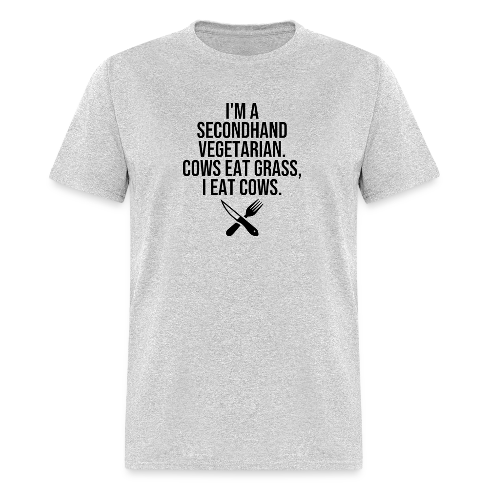 I'm a Second Hand Vegetarian Funny Classic T-Shirt - heather gray