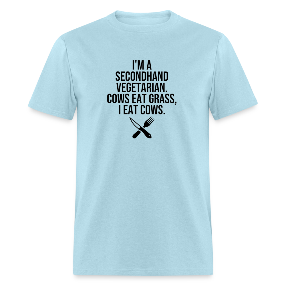 I'm a Second Hand Vegetarian Funny Classic T-Shirt - powder blue