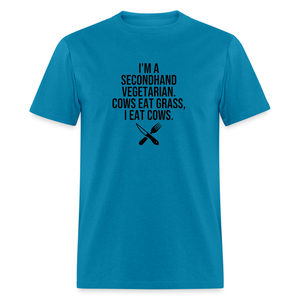 I'm a Second Hand Vegetarian Funny Classic T-Shirt - turquoise