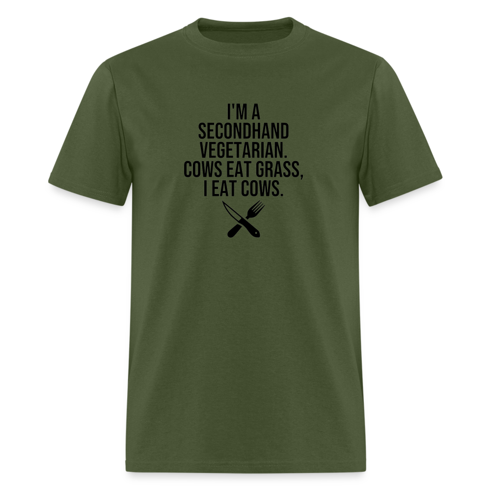 I'm a Second Hand Vegetarian Funny Classic T-Shirt - military green