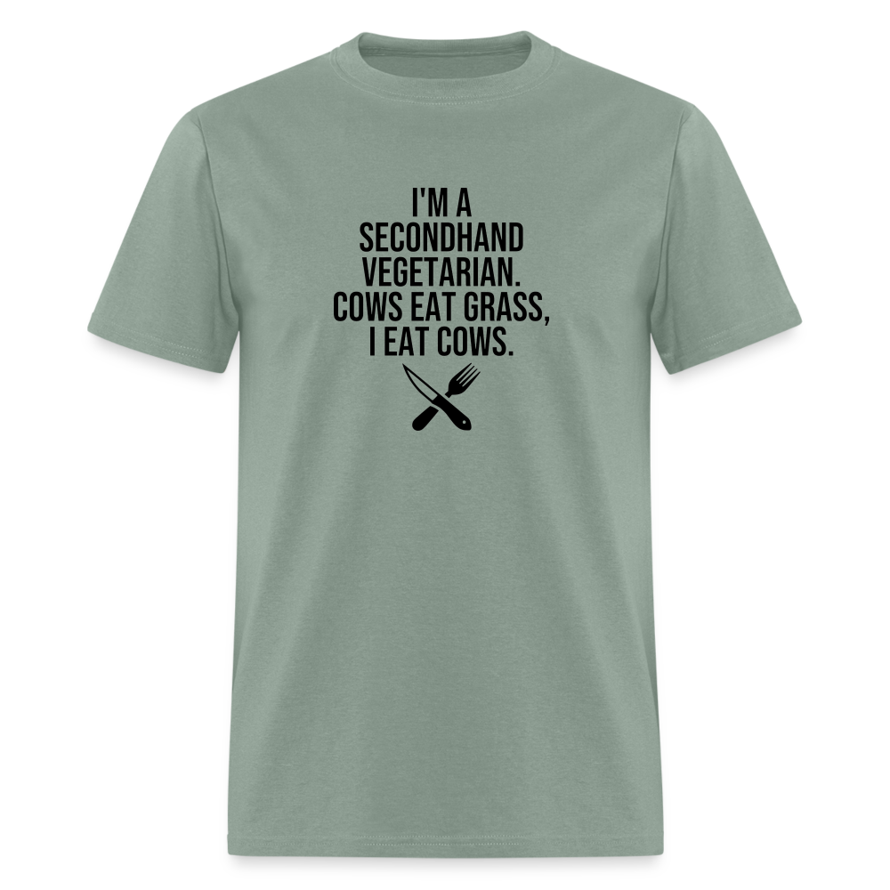 I'm a Second Hand Vegetarian Funny Classic T-Shirt - sage