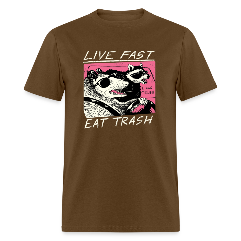 Live Fast Eat Trash Funny Classic T-Shirt – Clown World