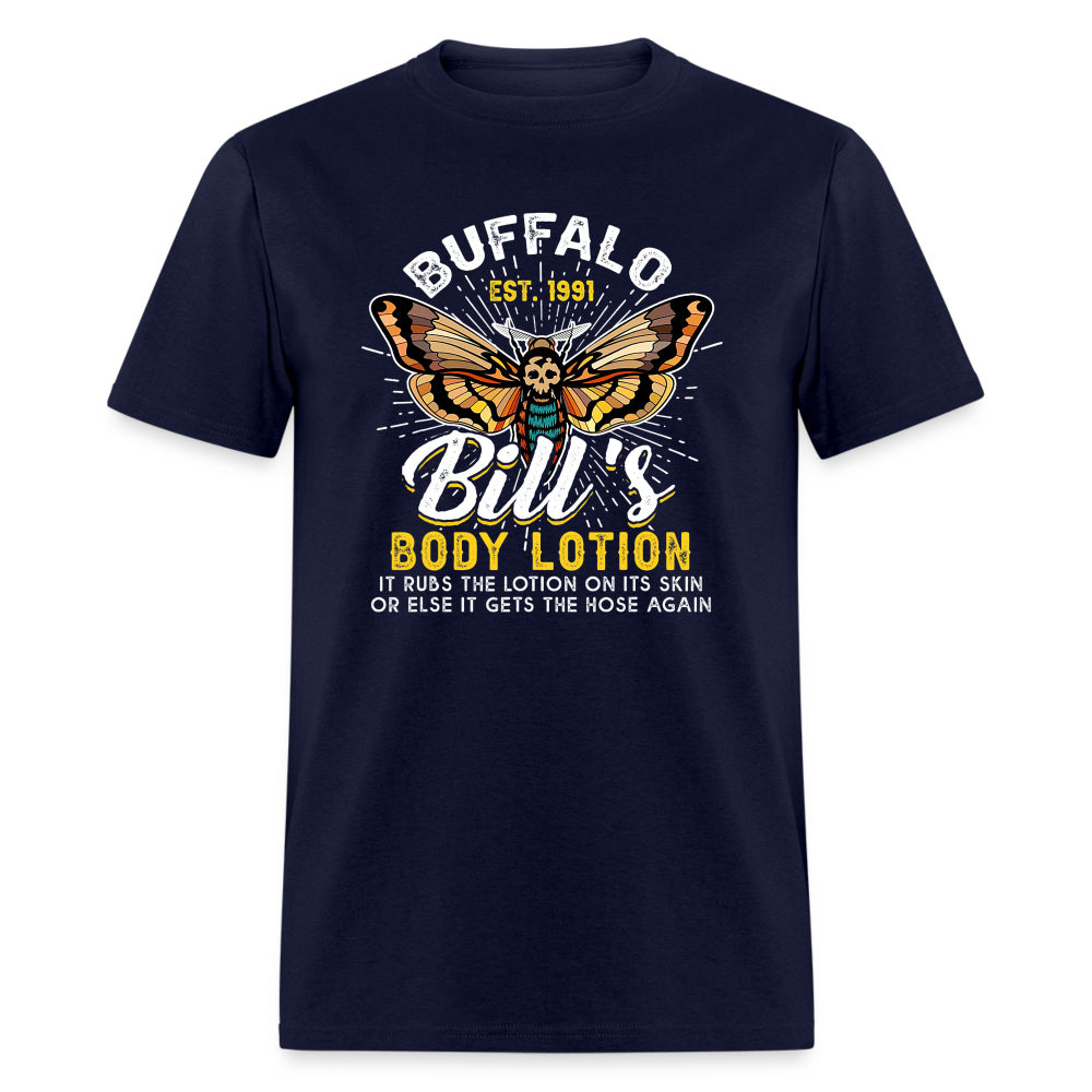 Buffalo Bill's Body Lotion Funny Classic T-Shirt - navy