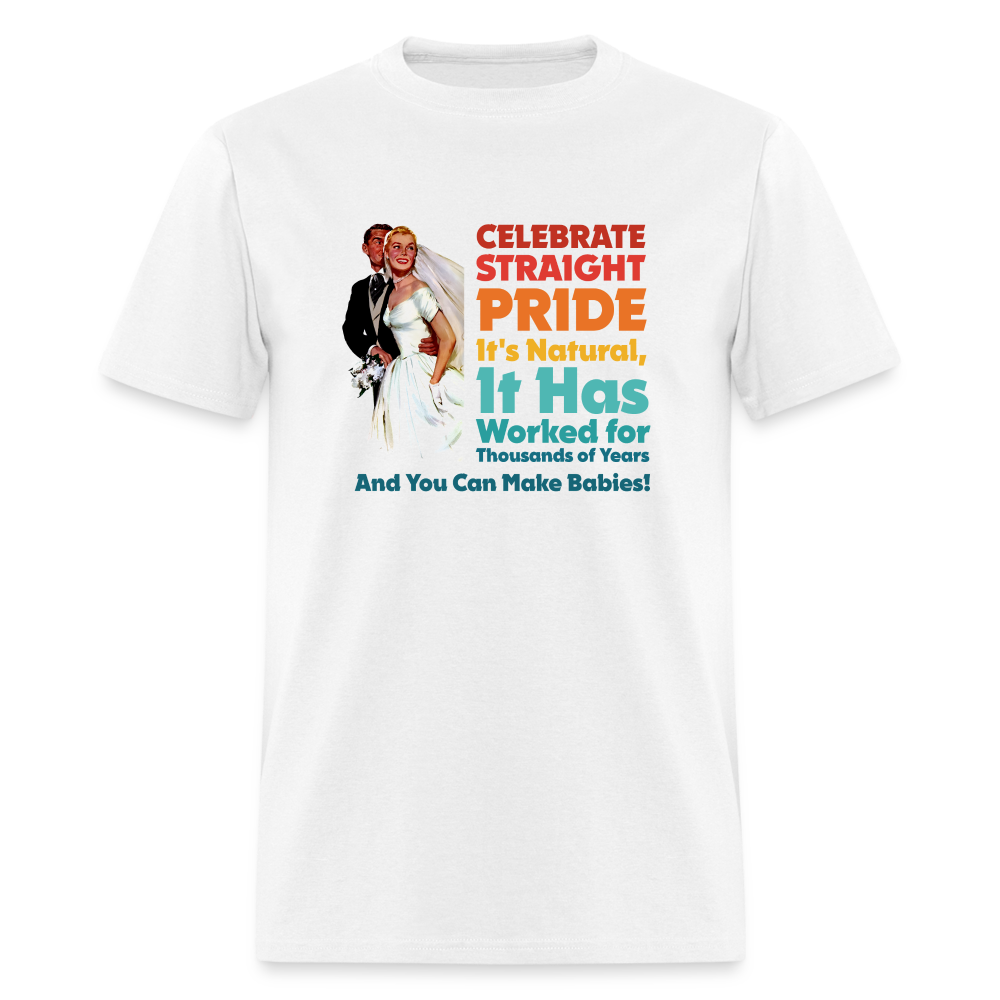 Celebrate Straight Pride Classic T-Shirt - white