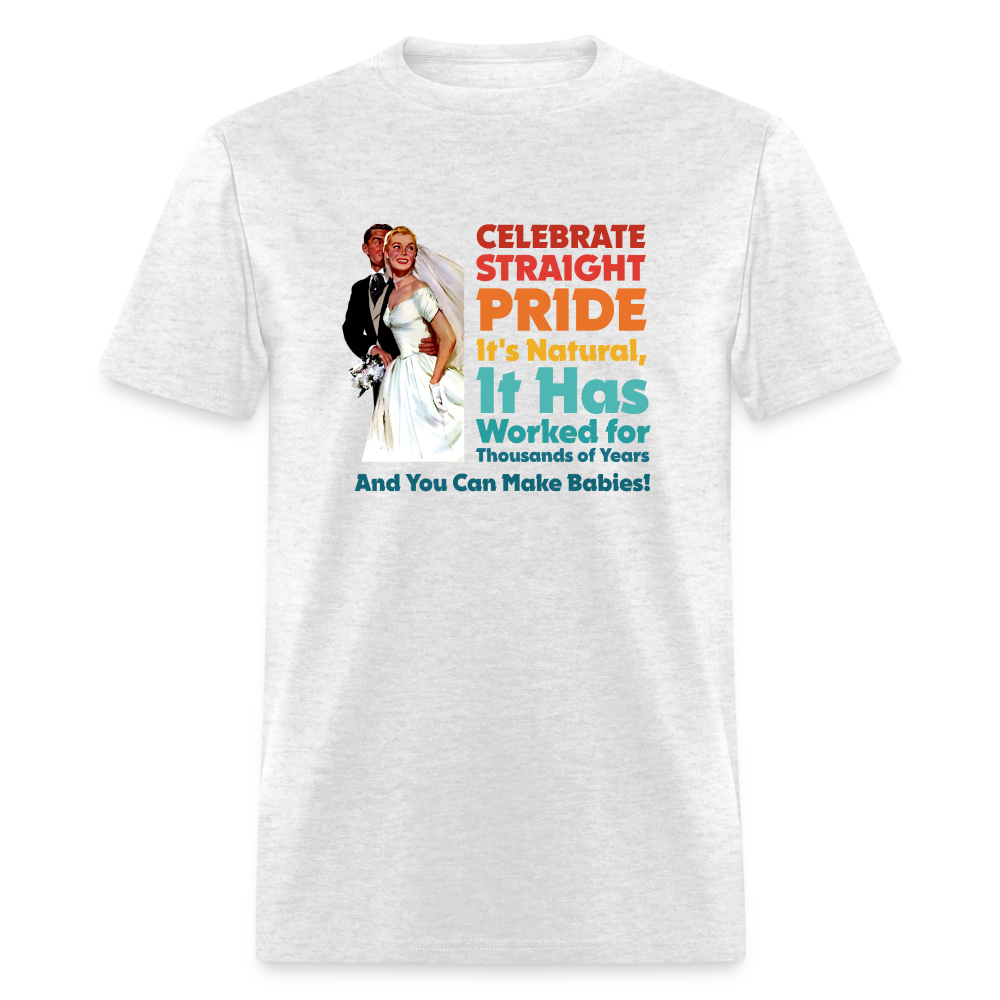 Celebrate Straight Pride Classic T-Shirt - light heather gray