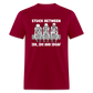 Stuck between idc, idk and idgaf Classic T-Shirt - dark red