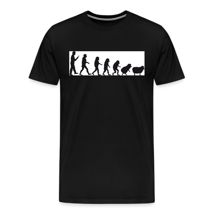 Evolution to Sheep Men's Premium T-Shirt - black