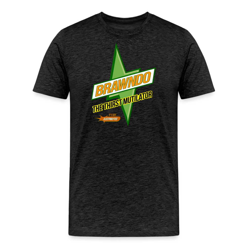 Brawndo - Its Got Electrolytes V2 Men's Premium T-Shirt - charcoal grey