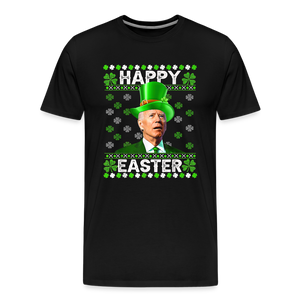 Happy Easter Funny Biden Men's Premium T-Shirt - black