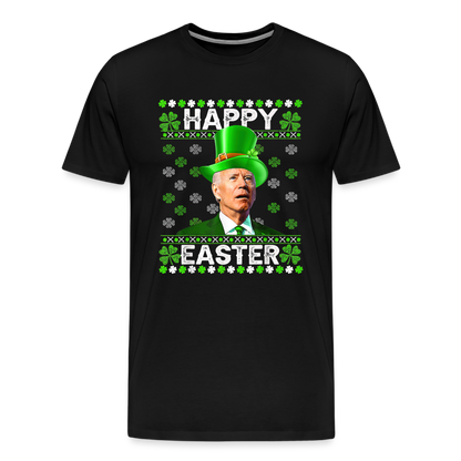 Happy Easter Funny Biden Men's Premium T-Shirt - black