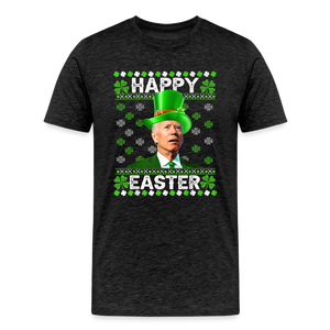 Happy Easter Funny Biden Men's Premium T-Shirt - charcoal grey