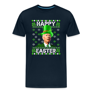 Happy Easter Funny Biden Men's Premium T-Shirt - deep navy