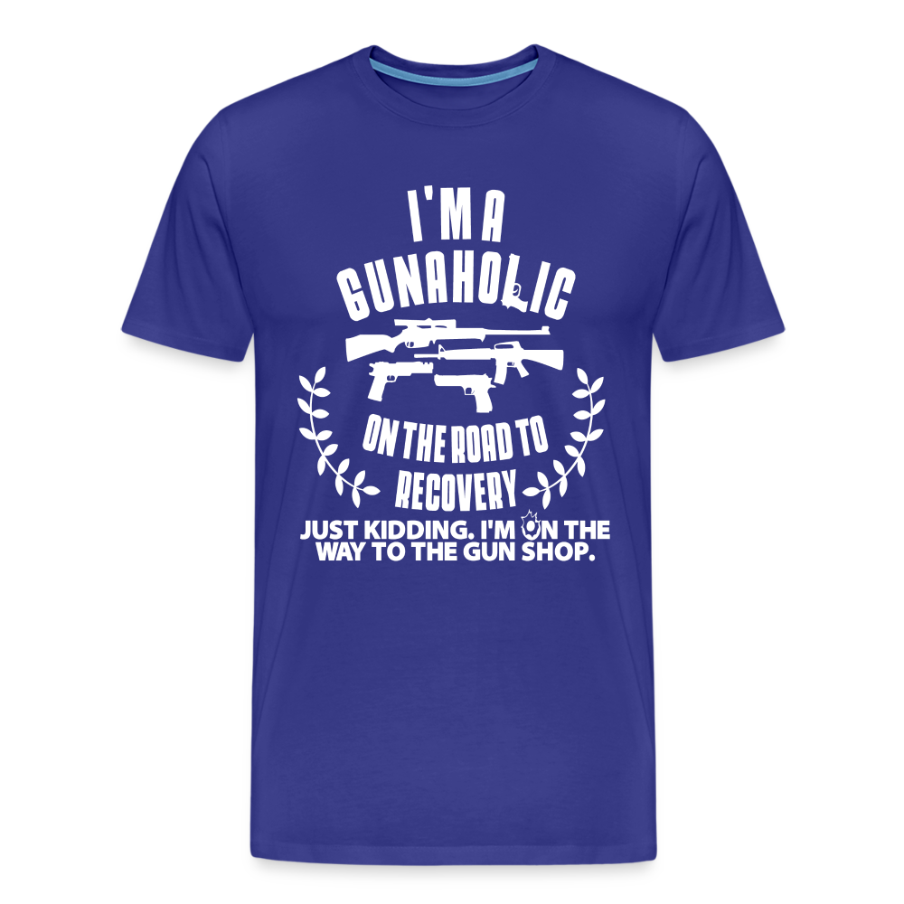 I'm a Gunaholic Funny Men's Premium T-Shirt - royal blue