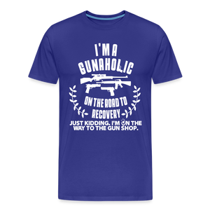 I'm a Gunaholic Funny Men's Premium T-Shirt - royal blue