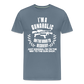 I'm a Gunaholic Funny Men's Premium T-Shirt - steel blue