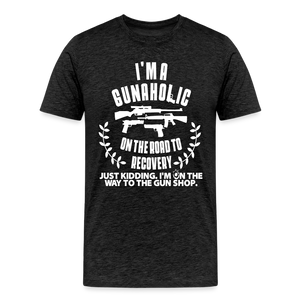 I'm a Gunaholic Funny Men's Premium T-Shirt - charcoal grey