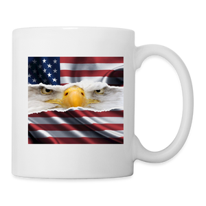 Eagle American Flag Coffee/Tea Mug - white