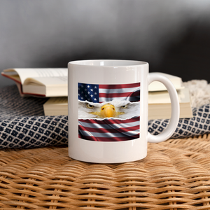 Eagle American Flag Coffee/Tea Mug - white