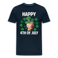 Funny Joe Biden Happy 4th Of July Confused St Patrick's Day Men's Premium T-Shirt - deep navy