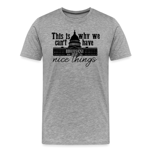 This Is Why We Can't Have Nice Things Men's Premium T-Shirt - heather gray