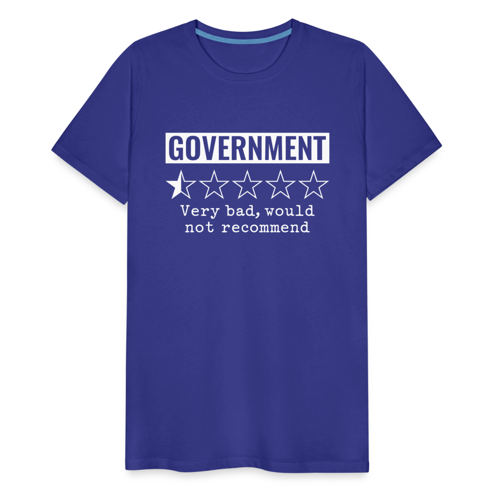 Review of Government Men's Premium T-Shirt - royal blue