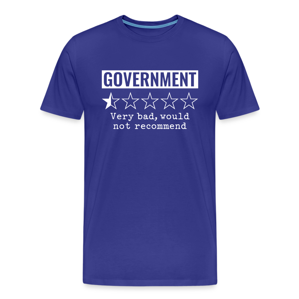 Review of Government Men's Premium T-Shirt - royal blue