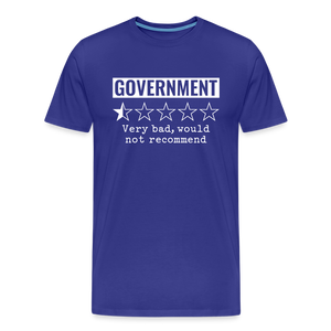 Review of Government Men's Premium T-Shirt - royal blue