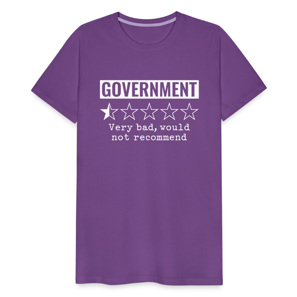 Review of Government Men's Premium T-Shirt - purple