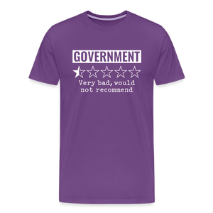 Review of Government Men's Premium T-Shirt - purple