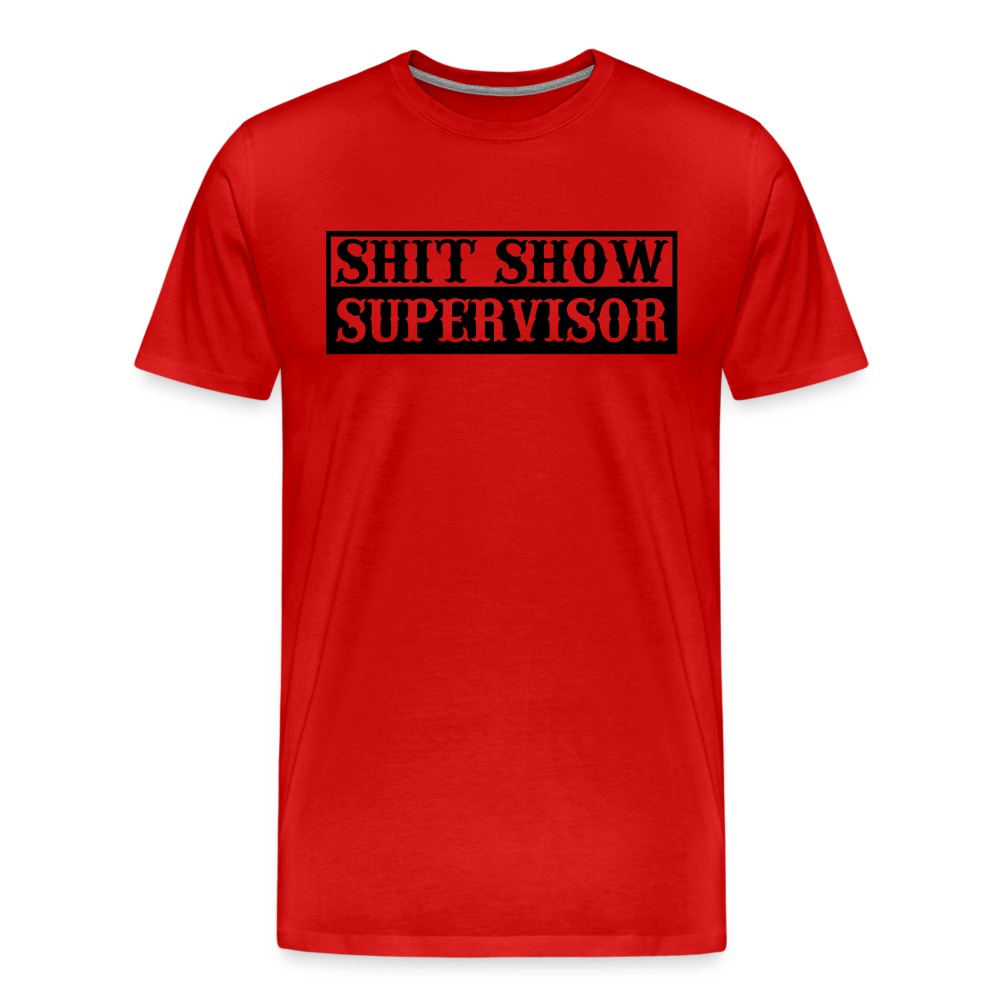 Shit Show Supervisor Men's Premium T-Shirt - red