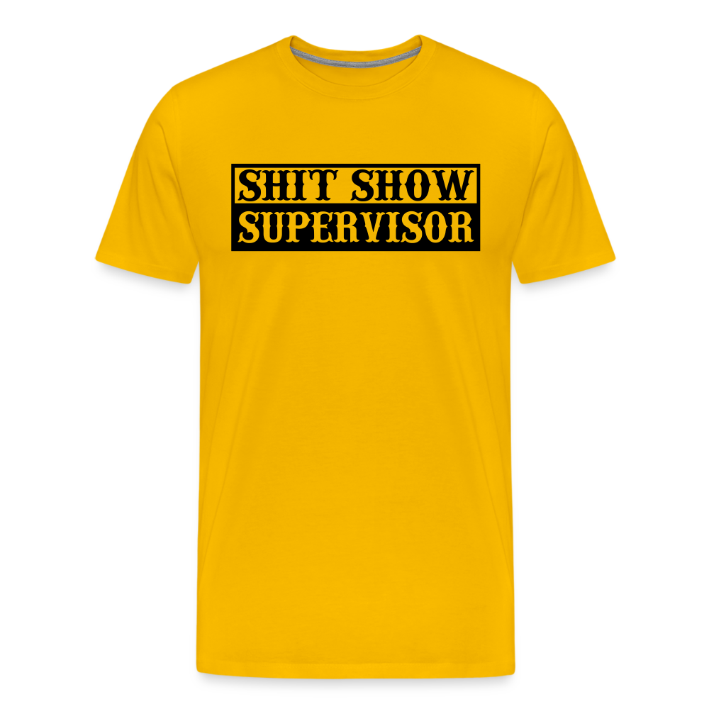 Shit Show Supervisor Men's Premium T-Shirt - sun yellow