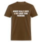 Nobody Really Gives A Shit About Your Pronouns Classic T-Shirt - brown