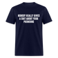 Nobody Really Gives A Shit About Your Pronouns Classic T-Shirt - navy